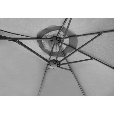 PARASOL OGRODOWY XXXL 2.7x4.6M SZARY SASKA GARDEN SASKA
