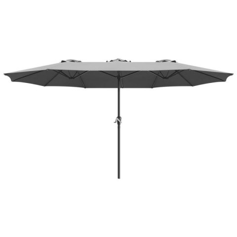 PARASOL OGRODOWY XXXL 2.7x4.6M SZARY SASKA GARDEN SASKA