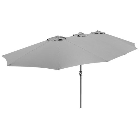 PARASOL OGRODOWY XXXL 2.7x4.6M SZARY SASKA GARDEN SASKA