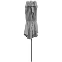 PARASOL OGRODOWY XXXL 2.7x4.6M SZARY SASKA GARDEN SASKA