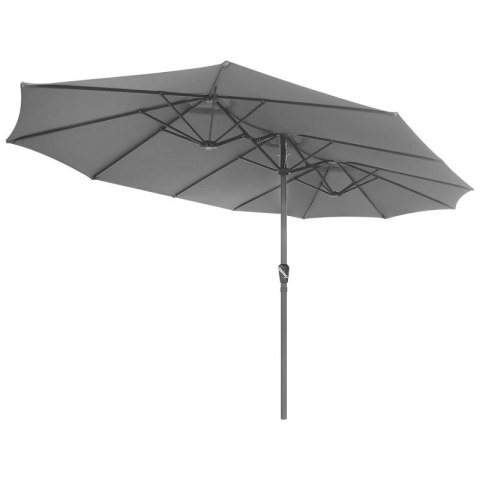 PARASOL OGRODOWY XXXL 2.7x4.6M SZARY SASKA GARDEN SASKA