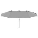 PARASOL OGRODOWY XXXL 2.7x4.6M SZARY SASKA GARDEN SASKA