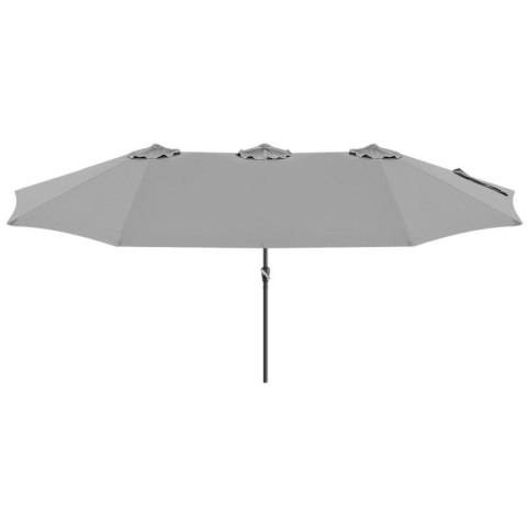 PARASOL OGRODOWY XXXL 2.7x4.6M SZARY SASKA GARDEN SASKA