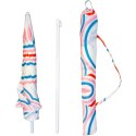 PARASOL PLAŻOWO OGRODOWY 160CM PASEK NIEBIESKO RÓŻOWY PROGARDEN