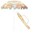 PARASOL PLAŻOWO OGRODOWY 160CM POMARAŃCZOWO ZIELONY PROGARDEN