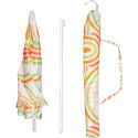 PARASOL PLAŻOWO OGRODOWY 160CM POMARAŃCZOWO ZIELONY PROGARDEN
