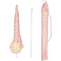 PARASOL PLAŻOWO OGRODOWY Z FRĘDZLAMI 174CM CZERWONY PROGARDEN