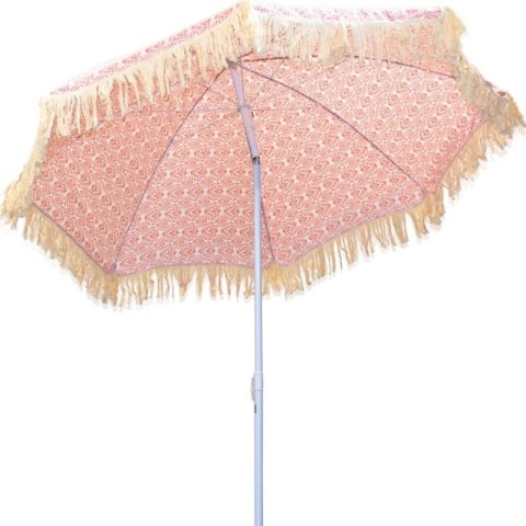 PARASOL PLAŻOWO OGRODOWY Z FRĘDZLAMI 174CM CZERWONY PROGARDEN