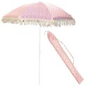 PARASOL PLAŻOWO OGRODOWY Z FRĘDZLAMI 174CM CZERWONY PROGARDEN