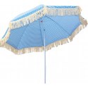 PARASOL PLAŻOWO OGRODOWY Z FRĘDZLAMI 174CM NIEBIESKI PROGARDEN