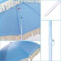 PARASOL PLAŻOWO OGRODOWY Z FRĘDZLAMI 174CM NIEBIESKI PROGARDEN