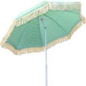 PARASOL PLAŻOWO OGRODOWY Z FRĘDZLAMI 174CM ZIELONY PROGARDEN
