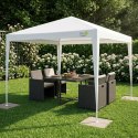 PAWILON NAMIOT OGRODOWY PE 3x3x2.45M BIAŁY SASKA GARDEN SASKA