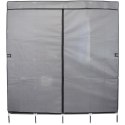 SZAFA TEKSTYLNA GARDEROBA 168x45x172CM CIEMNOSZARA 45238 SASKA GARDEN
