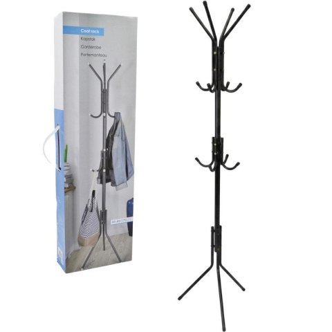WIESZAK NA UBRANIA I AKCESORIA 3 WYSOKOŚCI 170CM CZARNY Excellent houseware