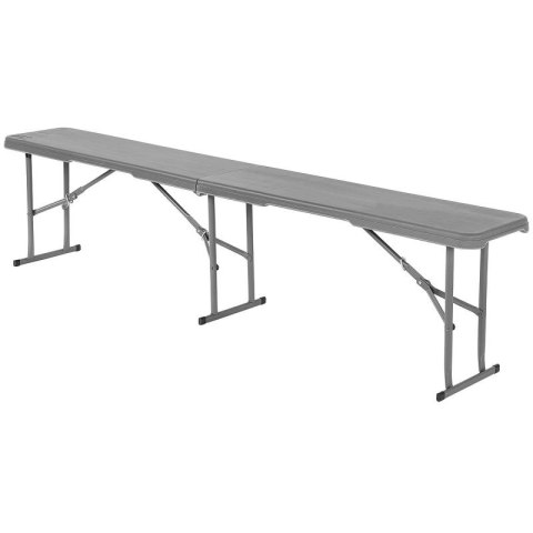 ŁAWKA CATERINGOWA SKŁADANA 183X28X43CM SZARA SASKA GARDEN