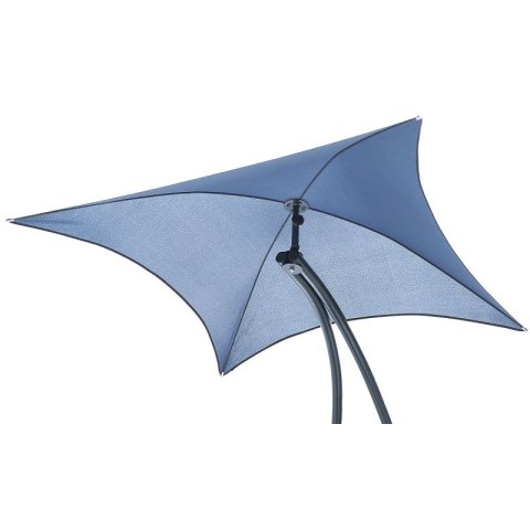 LEŻAK FOTEL Z PARASOLEM BERGAMO 200x125x180CM GRANAT SASKA GARDEN