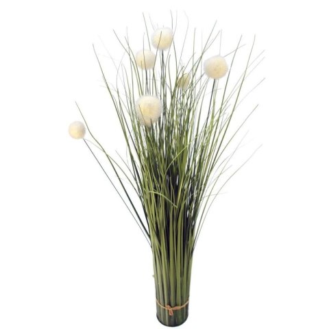 SZTUCZNA TRAWA FEJKA JAK ŻYWA Z BIAŁYMI KULKAMI 70 CM SASKA GARDEN