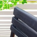ZESTAW 4 KRZESEŁ CATERINGOWYCH SKŁADANYCH PLASTIKOWYCH KOMODO ANTRACYT PROGARDEN