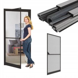 MOSKITIERA DRZWI ALU 100X215 ANTRACYT BASIC PLUS Easy life Mako
