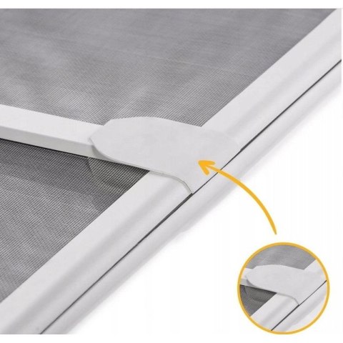 MOSKITIERA DRZWI ALU 100X215 BIAŁA BASIC PLUS Easy life Mako