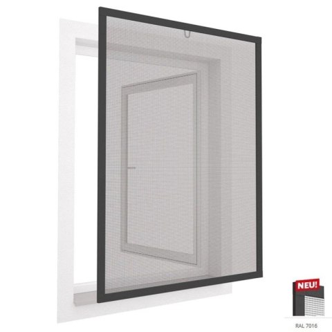 MOSKITIERA OKNO ALU 100X120 ANTRACYT Easy life Mako
