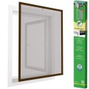 MOSKITIERA OKNO ALU 100X120 BRĄZ PLUS Easy life Mako
