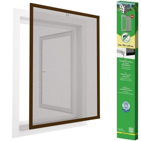MOSKITIERA OKNO ALU 100X120 BRĄZ PLUS Easy life Mako