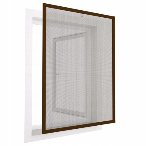 MOSKITIERA OKNO ALU 120X140 BRĄZ Easy life Mako