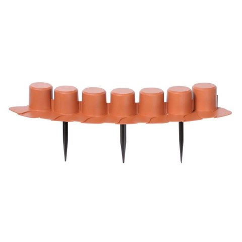 PALISADA OGRODOWA OBRZEŻE TRAWNIKOWE 405CM IPAL 7 TERAKOTA Prosperplast