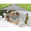 ŻAGIEL PRZECIWSŁONECZNY OGRODOWY TRÓJKĄT 2X2X2M SZARY SASKA GARDEN