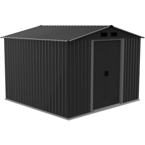 DOMEK OGRODOWY NARZĘDZIOWY METALOWY 257X257X202CM SASKA GARDEN