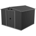 DOMEK OGRODOWY NARZĘDZIOWY METALOWY 257X257X202CM SASKA GARDEN
