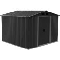 DOMEK OGRODOWY NARZĘDZIOWY METALOWY 257X257X202CM SASKA GARDEN