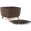 DONICZKA GRACIA SQUARE ECO WOOD 39x39CM KAWA Prosperplast