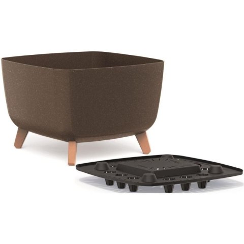 DONICZKA GRACIA SQUARE ECO WOOD 39x39CM KAWA Prosperplast