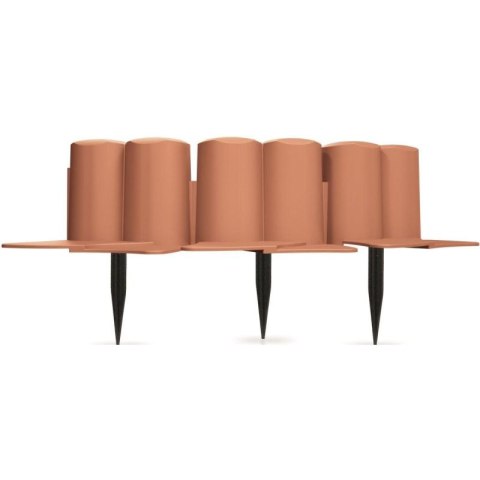 PALISADA OGRODOWA OBRZEŻE TRAWNIKOWE 302CM IPAL 6 TERAKOTA Prosperplast
