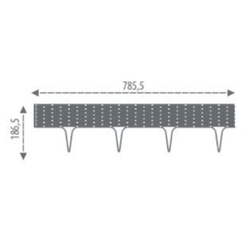 PALISADA OGRODOWA OBRZEŻE TRAWNIKOWE BORDER WIKLINA 390CM SZARY KAMIEŃ Prosperplast