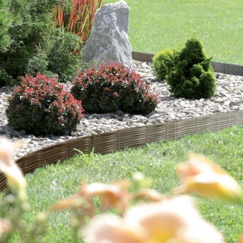 PALISADA OGRODOWA OBRZEŻE TRAWNIKOWE BORDER WIKLINA 390CM SZARY KAMIEŃ Prosperplast