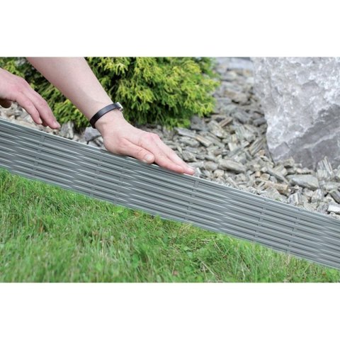 PALISADA OGRODOWA OBRZEŻE TRAWNIKOWE BORDER WIKLINA 390CM SZARY KAMIEŃ Prosperplast
