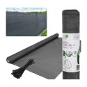 SIATKA CIENIUJĄCA 110G/M2 1.5X25M CIEMNO SZARA SASKA GARDEN