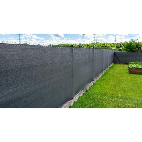 SIATKA CIENIUJĄCA 110G/M2 1.5X25M CIEMNO SZARA SASKA GARDEN