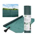 SIATKA CIENIUJĄCA 140G/M2 1.5X25M CIEMNO ZIELONA SASKA GARDEN