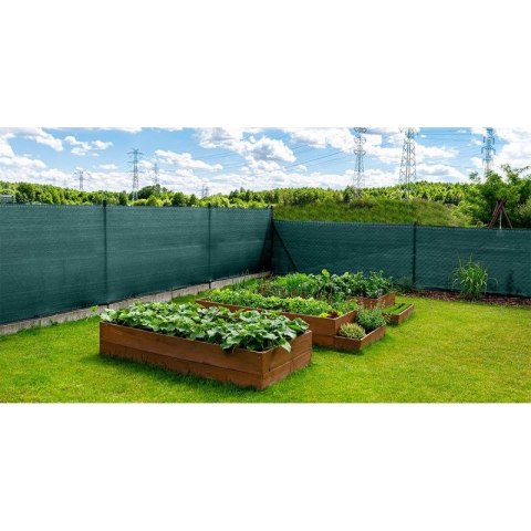 SIATKA CIENIUJĄCA 140G/M2 1.5X50M CIEMNO ZIELONA SASKA GARDEN