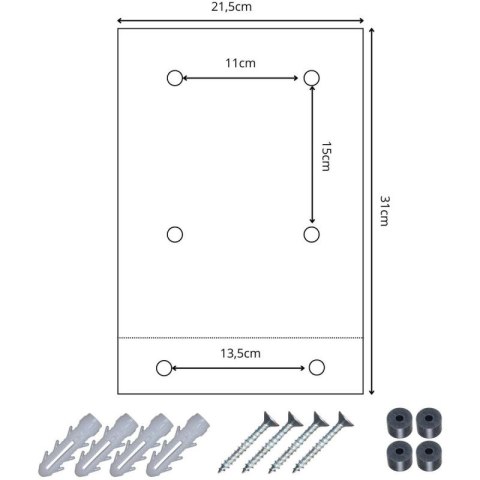 SKRZYNKA NA LISTY 21.5X9X31CM 1067537 SASKA GARDEN SASKA