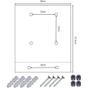 SKRZYNKA NA LISTY 36X9X31,3CM 1067568 SASKA GARDEN SASKA