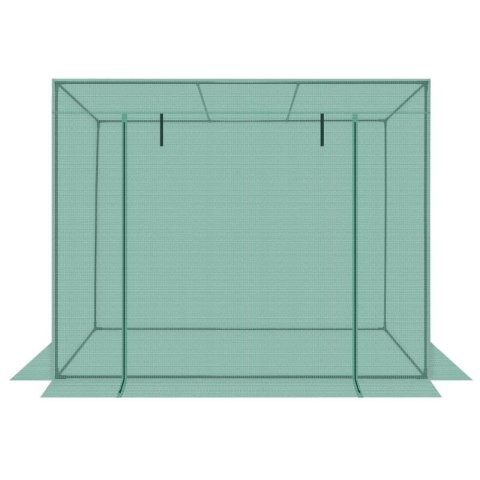 SZKLARNIA DO POMIDORÓW OGÓRKÓW 200x77x168-150CM PE ZIELONA SASKA GARDEN