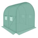 SZKLARNIA TUNEL OGRODOWY 200x200x200CM PE KONSTRUKCJA STAL ZIELONA SASKA GARDEN
