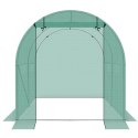 SZKLARNIA TUNEL OGRODOWY 200x200x200CM PE KONSTRUKCJA STAL ZIELONA SASKA GARDEN