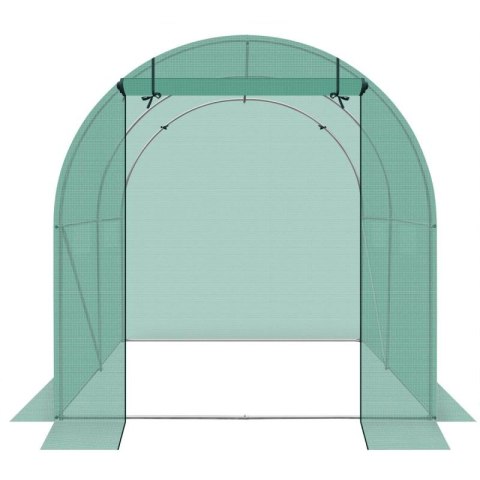 SZKLARNIA TUNEL OGRODOWY 200x200x200CM PE KONSTRUKCJA STAL ZIELONA SASKA GARDEN
